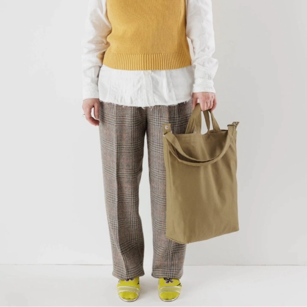 BAGGU Khaki Green Duck Bag/Tote